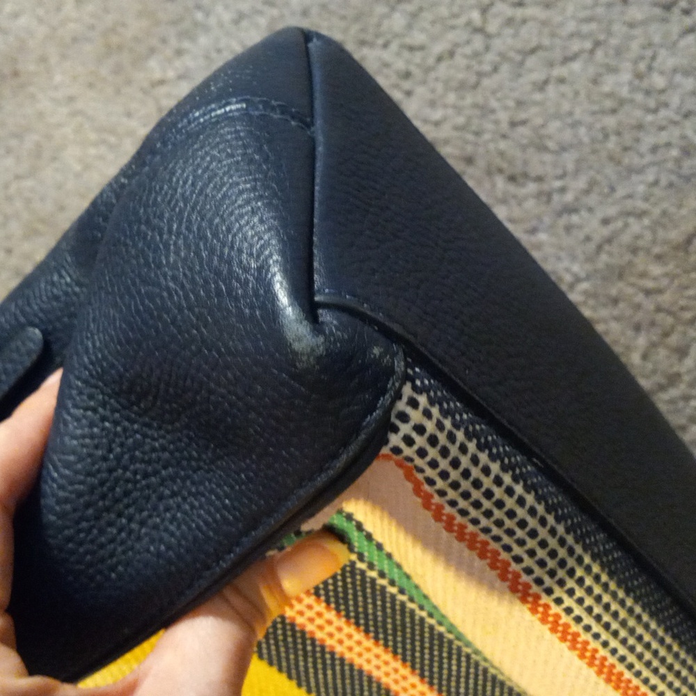 Kate Spade multicolored & navy blue beautiful bag - Picture 10 of 15